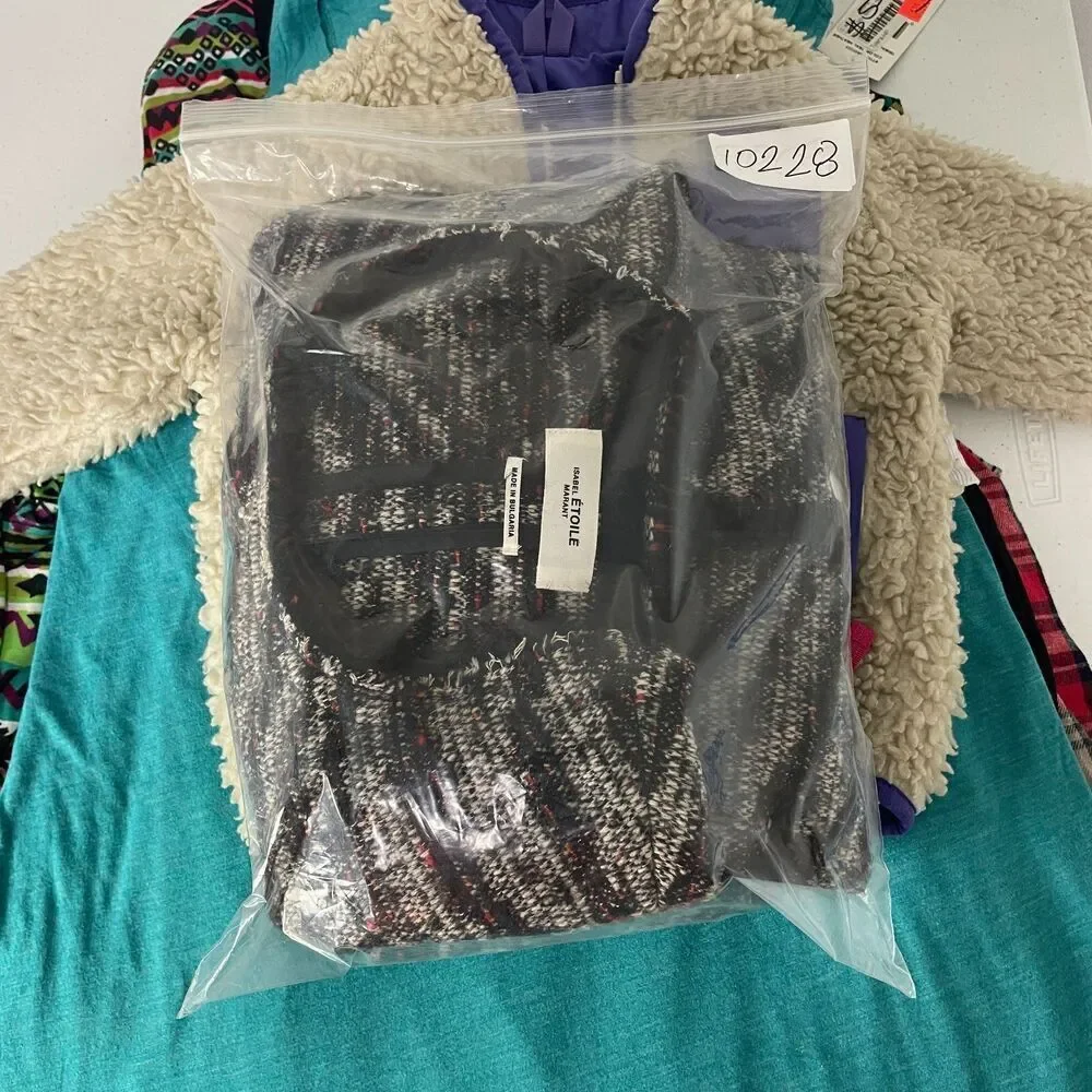 Isabel Marant Jacket Womens 44 Gray Etoile Designer Wool Boucle - Picture 11 of 11